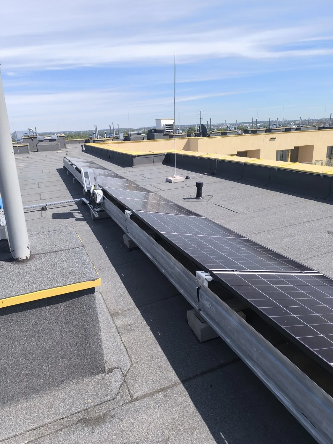 Instalacja PV na dachu płaskim